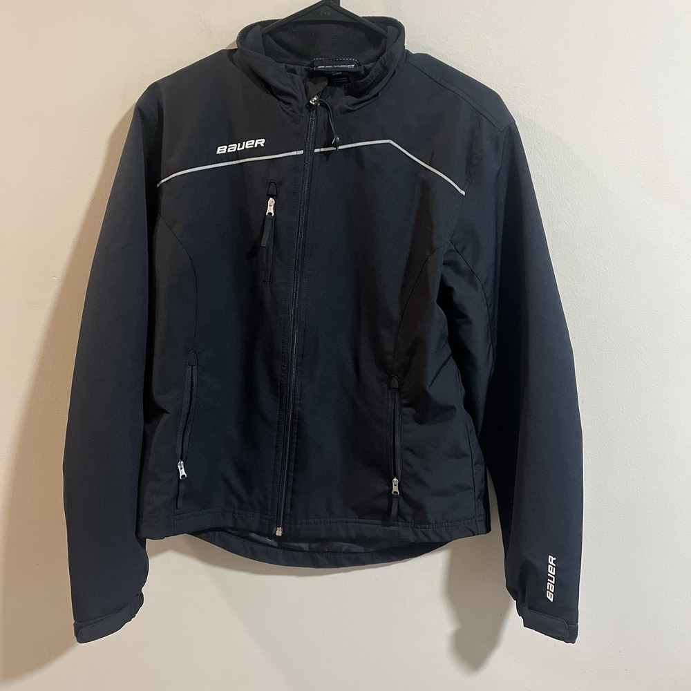 Bauer Team Travel Jacket Women's XS Black Hooded‎ Full Zip Coat